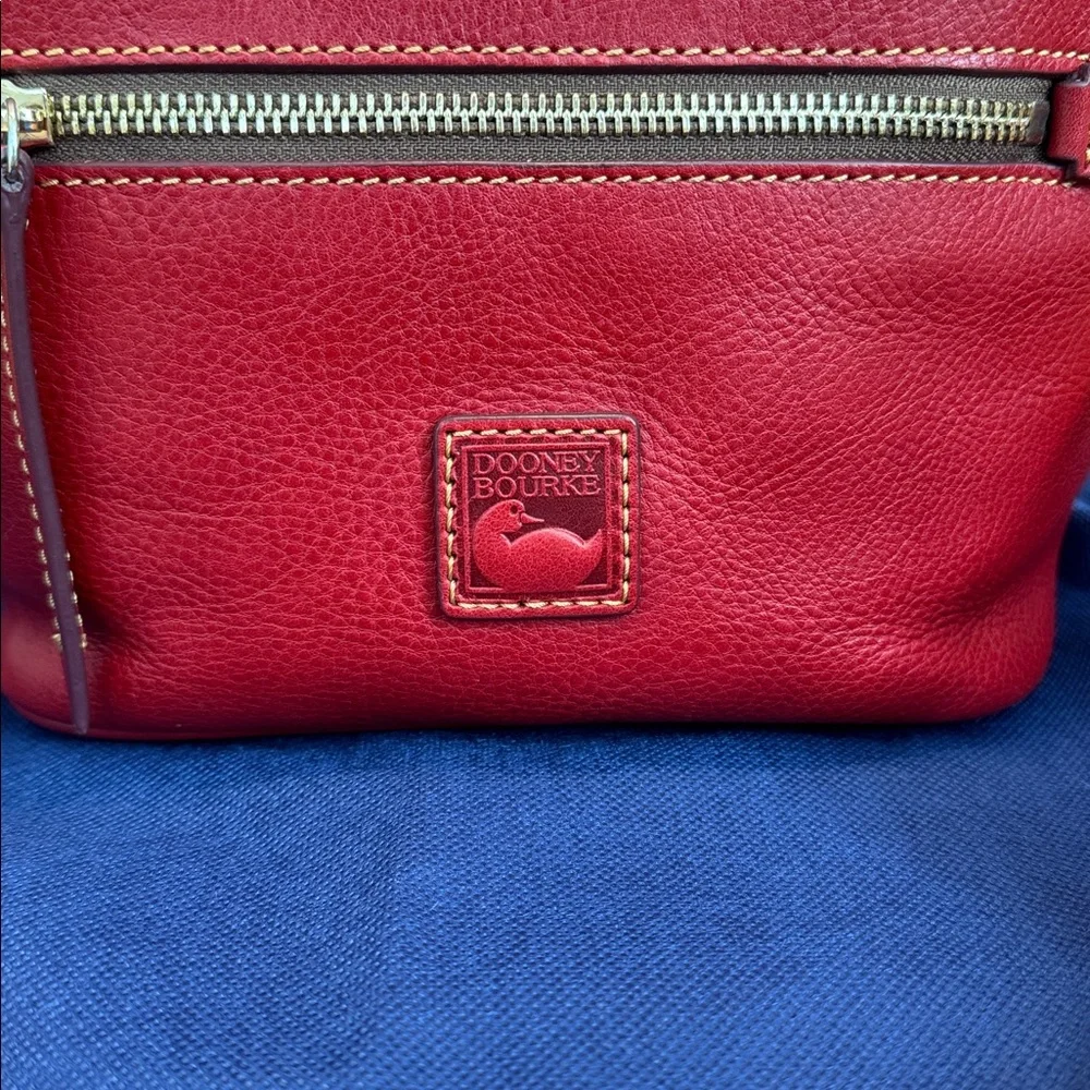 Dooney & Bourke Red Florentine Zip Sac - Picture 3 of 15